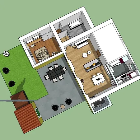 Apartment Gregbnb - T2 50m2 - Jardin 80m2 - 15min Gare