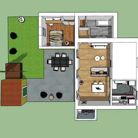 Gregbnb - T2 50m2 - Jardin 80m2 - 15min Gare Apartment Toulon